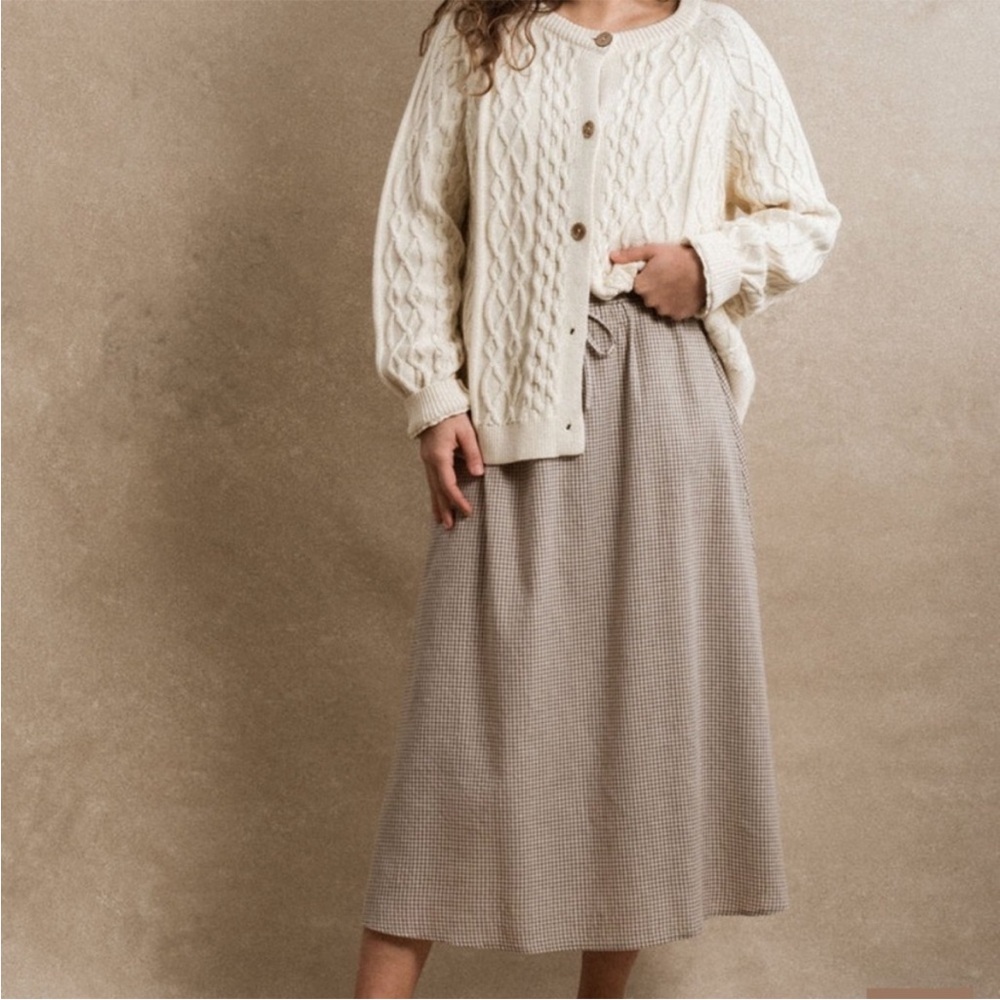 EUC Neuflora Gingham Sonoma Skirt